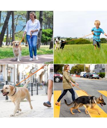 Demigreat 1.5m/3m/5m Dog Drag Line - Robust Long Leash with Padded Handle for Small to Large Dogs | Training Leash in Orange - Buy Online on GoSupps.com