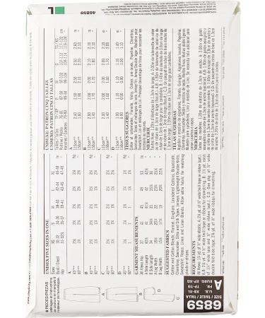 Simplicity U06859A Sewing Pattern Kit for Misses' and Mens' Pajama Pants/Shorts | Code 6859 | Sizes XS-XL - Buy Online on GoSupps.com