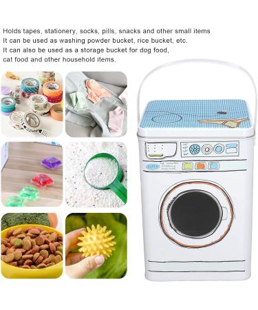Powder Detergent Container Powdered Laundry Detergent Container with Lid Large Capacity Laundry Detergent Container Washing Machine Modeling with Perspective Window for Storage - Buy Online on GoSupps.com