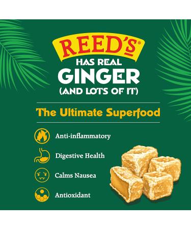 Reed's All Natural Crystallized Ginger 16 oz - Baby Ginger Root Sweetened with Raw Cane Sugar - Buy Online on GoSupps.com