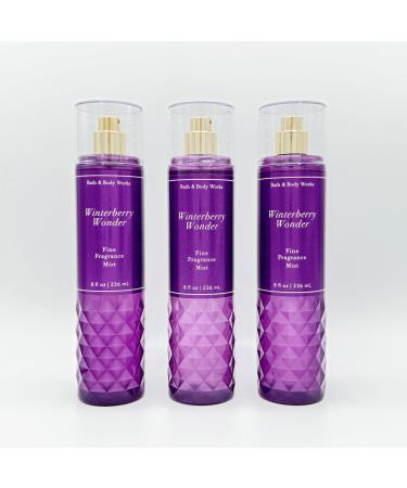 Winterberry Wonder Bath Bundle | Three Fine Fragrance Body Mists Full Size Bottles (8oz Each)