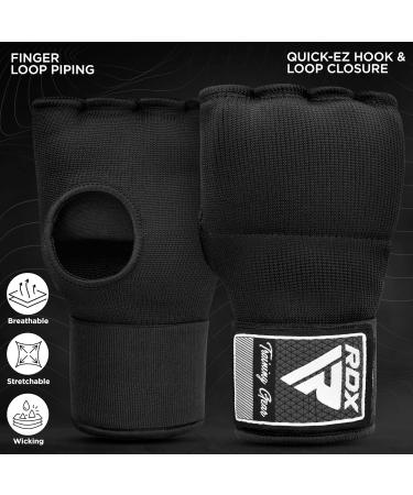 RDX Gel Inner Gloves for Boxing MMA & Muay Thai - 75cm Elastic Wrist Bandages for Sparring & Training - Black - Buy Online on GoSupps.com