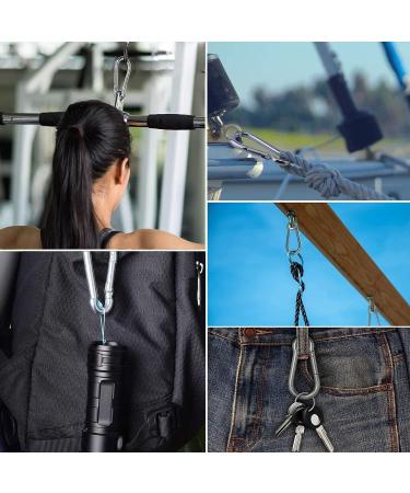 4-Piece Bituocs Carabiner Set - Heavy Duty Snap Hooks for Hammocks Camping Hiking & Fishing - 60 kg Capacity - Buy Online on GoSupps.com