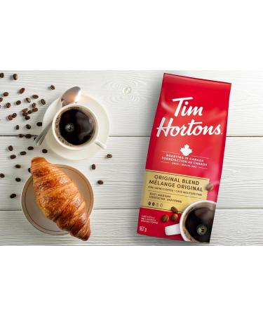 Tim Hortons Original Blend Fine Grind Coffee Medium Roast Made with 100% Arabica Beans 652g Bag Coffee Original Blend 652 g (Pack of 1) - Buy Online on GoSupps.com