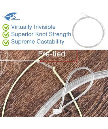Aventik 3pc Premium Fly Fluorocarbon Tapered Leader Set 9ft - Freshwater, Saltwater - Pro Looped X0 to X7, 5X-4.3LB - Buy Online on GoSupps.com