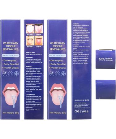 Miioto Tongue Cleaner & Scraper Set | 50g Tongue Cleaning Gel + Brush | Freshens Breath & Eliminates Bad Breath | International Shipping - Buy Online on GoSupps.com