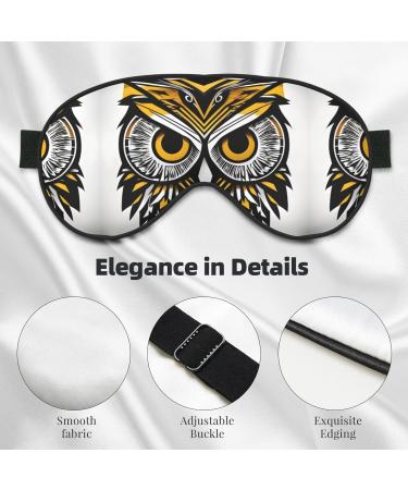 Buy Cute Owl Pattern Double-Sided Eye Mask - Soft Light Blocking for Better Sleep - International Shipping Available - Buy Online on GoSupps.com