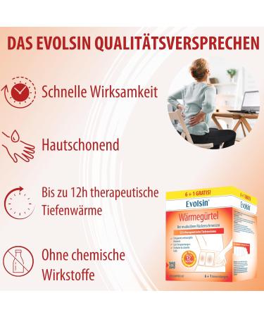 Buy Evolsin Thermal Belts - 12h Deep Heat Therapy for Muscle Pain Relief | Chemical-Free Kidney Warmer | Instant Use - 7 Applications - Buy Online on GoSupps.com