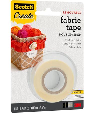 Scotch Removable Fabric Tape 3/4 in x 180 in 1/Pack Removable and Double Sided (FTR-1-CFT) 1 roll - Buy Online on GoSupps.com