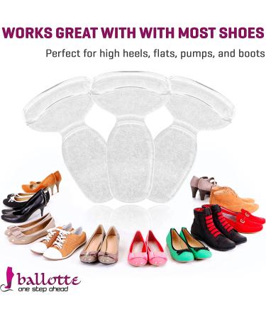 8 Extra Soft Gel Heel Grips for Women - Blister Prevention & Cushion Inserts | Self-Adhesive & Shock Absorbing Pads - Clear - Buy Online on GoSupps.com