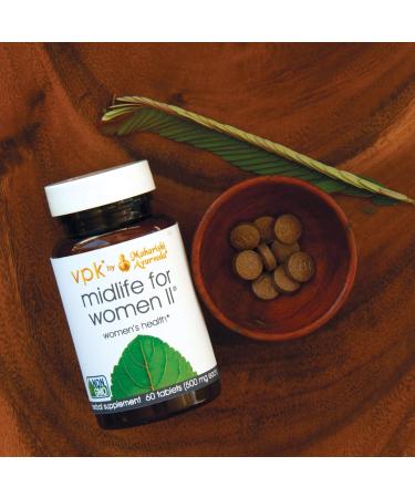 Maharishi Ayurveda Midlife for Women II | Natural Herbal Menopause Formula with Amla | Balances Reproductive System & Emotions | Supports Circulation - Buy Online on GoSupps.com