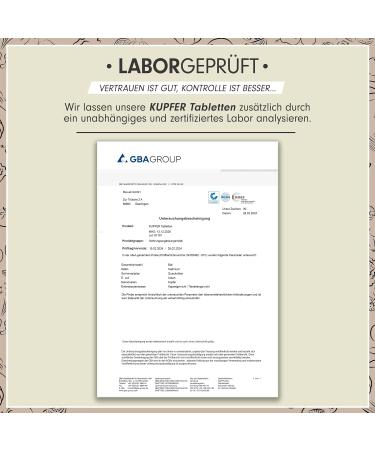 High-Quality Copper Tablets 2x365 - 2 mg Vegan Copper Bisglycinate Lab-Tested & Additive-Free Annual Supply - Buy Online on GoSupps.com