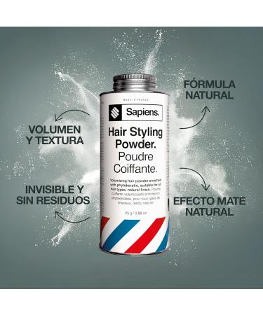  Sapiens Sapiens Men's Styling Powder Instant Volume and Texture Natural Matte Effect Made in France Invisible Hair Texturizin - Buy Online on GoSupps.com