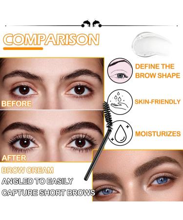 2Pcs Eyebrow Soap Kit 4D Brows Styling Soap Waterproof Long Lasting Eyebrow Shaping Soap Setting Gel Transparent Eyebrow Makeup Pomade Wax & Daily Brows Gel for Perfect Eyebrows - Buy Online on GoSupps.com