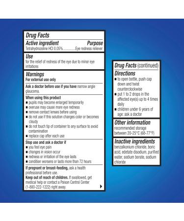 Buy CareAll Redness Reliever Eye Drops - Tetrahydrozoline HCI 0.5oz (Pack of 3) | Fast International Shipping - Buy Online on GoSupps.com