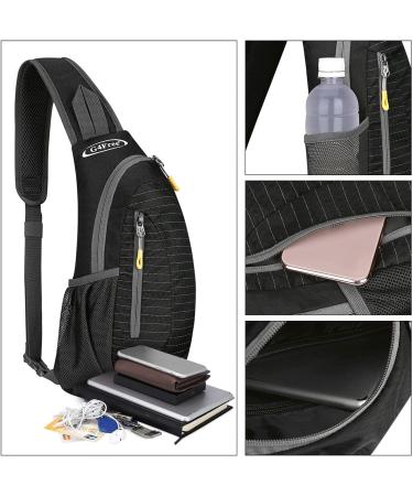 G4Free Men's Small Black Shoulder Sling Backpack - Crossbody Chest Bag - Buy Online on GoSupps.com