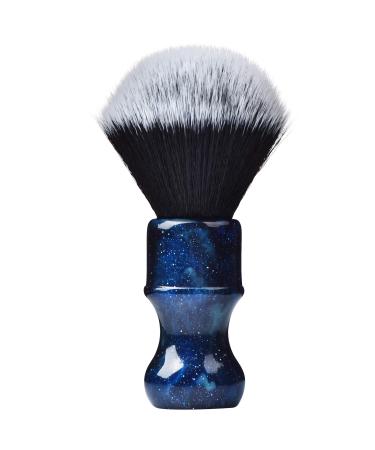 Je&Co Luxury Synthetic Shaving Brush With Aesthetic Resin Handle, 24mm Extra Dense Knot BrushBlue