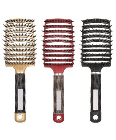 Shop Sports Storm 3 Sticks Hair Brush Set for All Hair Types | Detangle & Style Fine Thick Curly Hair - Buy Online on GoSupps.com