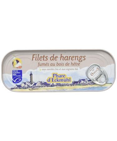 Phare d'Eckm l Filets de Harengs Fum s au Bois de H tres Bio 150 g