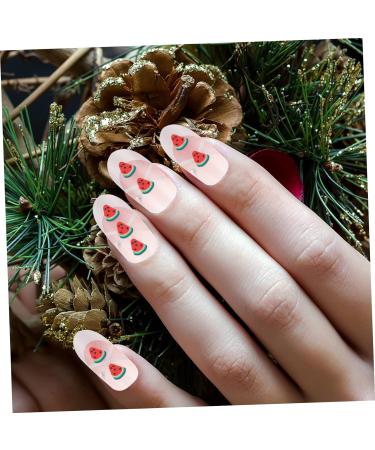 FRCOLOR 4 Pieces 5 Decorative Ornaments DIY Accessories for Nail Salons Face Ice Cubes Mobile Phone Shell Ornament Fruit Slices Nail Art Animal Decor Polymer Clay Manicure Charm - Buy Online on GoSupps.com