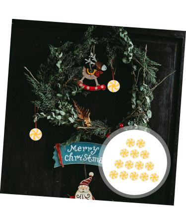 Zerodeko 150 Pcs Christmas Candy Decorations Christmas Sto Christmas Garland Decorations Hanging Diy Jewelry Candy Christmas Ornaments Peppermint Decor Christmas Tree Acrylic Light Post Yellowx3pcs 2.2X2.2X0.5cmx3pcs - Buy Online on GoSupps.com