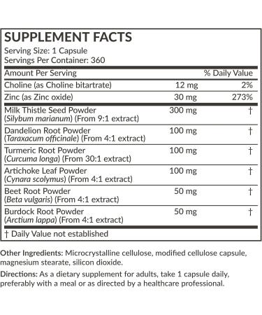 Futurebiotics Liver Detox Advanced Detox & Cleanse Formula Supports Healthy Liver Function with Milk Thistle 360 Vegetarian Capsules - 8.78 Oz - Buy Online on GoSupps.com