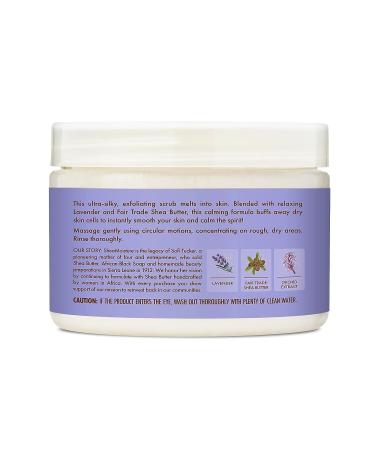 SheaMoisture Lavender Calming Body Scrub 11.3oz - Fair Trade Shea Butter Skin Care - Buy Online on GoSupps.com
