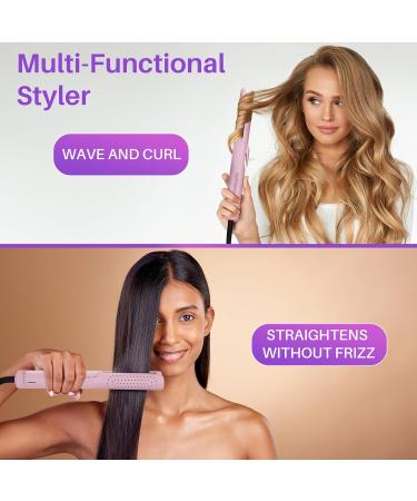 Asani 360 Airflow Styler - 2-in-1 Curling Wand & Hair Straightener with Cooling Fan - Professional Flat Iron Curler for Volume & Curls - Ideal for All Hair Types (Pearl White - Buy Online on GoSupps.com