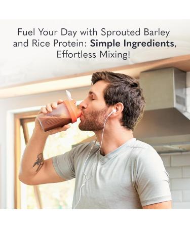 Garden of Life Plant-Based Sprouted Barley Protein Chocolate with 21g Protein 0g Sugar & Clean Ingredients Upcycled Barley Probiotics Non-GMO use in Shakes Smoothies & Baking 20 Servings - Buy Online on GoSupps.com