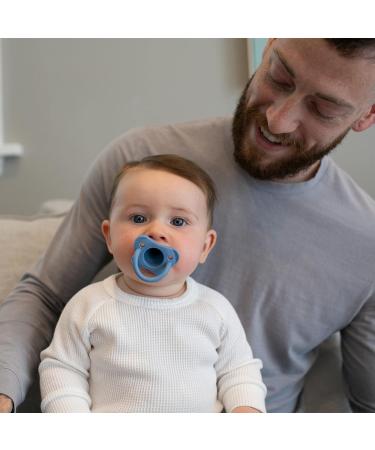 Dr. Brown's HappyPaci 100% Silicone Baby Pacifier 0-6m | BPA Free Contoured Design 2-Pack - Blue & Green - Buy Online on GoSupps.com