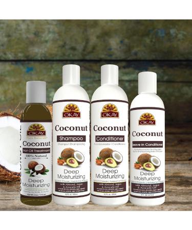 Okay Coconut Deep Moisturizing Hair Care Gift Set - 4pk (12 oz) | International Shipping Available - Buy Online on GoSupps.com