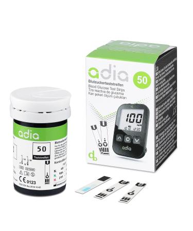 Adia Advantage Pack: Blood Sugar Measuring Device Set with 60 Test Strips & 110 Lancets - Accurate Monitoring for MG/DL - Buy Online on GoSupps.com