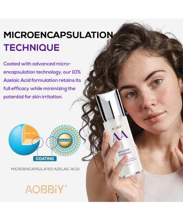 Azelaic Acid Serum 10% - Acne Treatment Skin Radiance Booster & Rosacea Relief with Niacinamide & Vitamin C - Buy Online on GoSupps.com