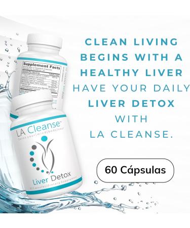 LA Cleanse Liver Detox Supplements - 60 Capsules - 300 mg Solarplast Spinach Leaf Extract Artichoke Leaf Milk Thistle Seed for Liver Cleanse Detox & Repair and Smoother Digestion - Buy Online on GoSupps.com