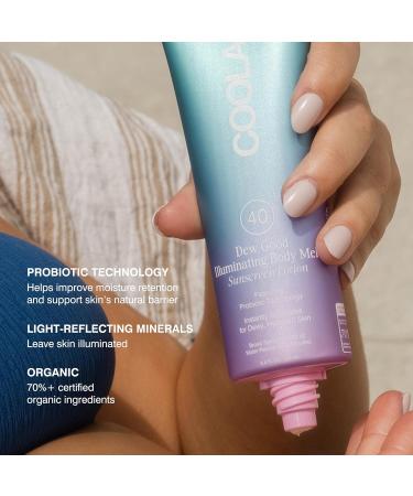 COOLA Organic Dew Good Illuminating Probiotic Serum SPF 30 | Natural Sunscreen with BlueScreen Technology for Glowing Skin - Buy Online on GoSupps.com