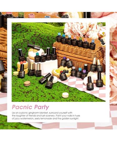 ROSALIND 30PCS Gel Nail Polish Set - Long Lasting DIY Manicure with Base & Top Coat Multicolored Glitter & Matte Options - Perfect Gift for Nail Art Enthusiasts - Buy Online on GoSupps.com