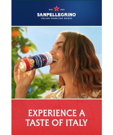 San Pellegrino Italian Sparkling Beverage in Blood Orange Can 6 x 330 ml 69 kCals per can - Buy Online on GoSupps.com