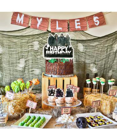Dead of Walking Birthday Party Decorations Dead of Walking Cake Topper and Cupcake Toppers Sets for Dead of Walking Birthday Party Supplies for Kids Birthday Party Cake Decoration - Buy Online on GoSupps.com