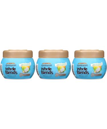 Garnier Hair Care Whole Blends Hydrating Hair Mask with Coconut Water & Vanilla Milk Extracts 10.1 Fl Oz (Pack of 3)