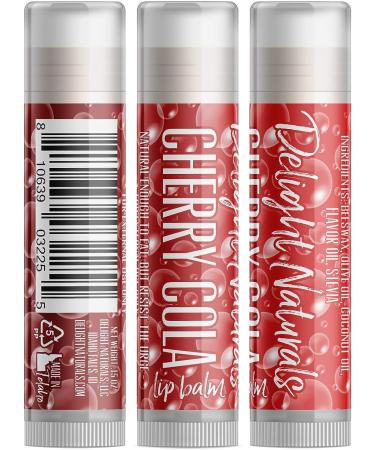 Delight Naturals Cherry Cola Lip Balm - 3 Pack - Buy Online on GoSupps.com