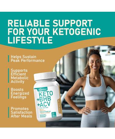 KetoZest ACV BHB Capsules 1600mg for Advanced Weight Loss - 120 Capsules - Buy Online on GoSupps.com