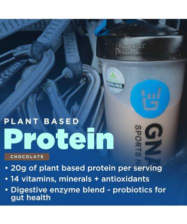 Gnarly Nutrition Vegan Plant Protein Chocolate Vegan Protein Powder NSF Sport Certified Meal Replacement Daily Nutritional Boost Lactose Free Powder Chocolate 28.2 oz Chocolate 2 Pound (Pack of 1) - Buy Online on GoSupps.com