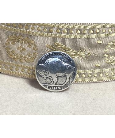 Western Buffalo Head Nickel Concho Set - Antiqued Silver (21mm) - 2 Pack - Buy Online on GoSupps.com