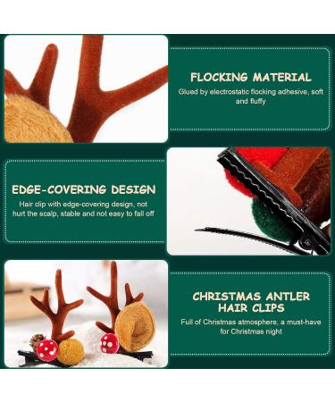 Beaupretty Christmas Deer Antlers Hair Clips for Couples - Cute Holiday Headgear & Hairpins for Kids | Merry Christmas Party Accessories - Buy Online on GoSupps.com