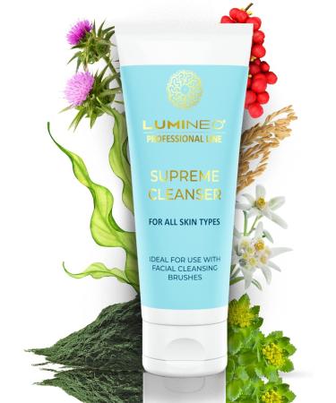 Lumineo Electric Facial Cleansing Brush with 3 Silicone Heads & Cleansing Gel - Turquoise | Removes Blackheads, Peels & Cleans Pores | USB Rechargeable | For All Skin Types - Buy Online on GoSupps.com