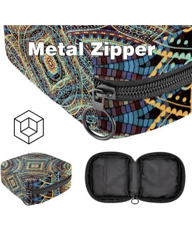 Portable Women s Binding-Up Bags | Menstrual Cup & Pad Bags for Teens | Boho Mandala & Flower Pattern - Buy Online on GoSupps.com