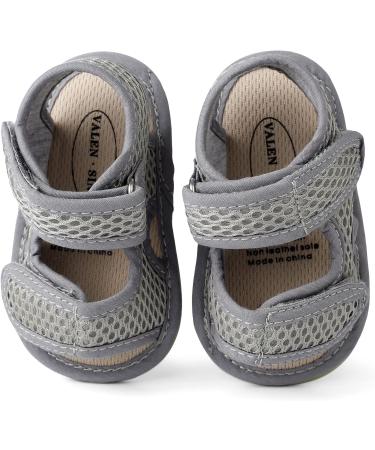 MASOCIO Baby Boy Open Toe Sandals - Size 3 UK Child (6-12 Months) Grey - Buy Online on GoSupps.com