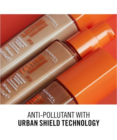 Rimmel Lasting Radiance Medium Coverage Anti Pollution Foundation SPF 25 30ml - Soft Beige (Improved Formula) - Buy Online on GoSupps.com