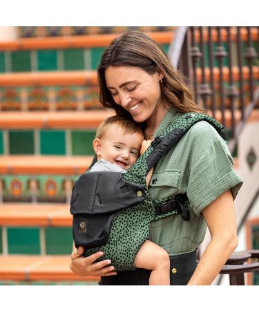 LLLbaby Complete 6-in-1 Luxe Ergonomic Baby Carrier | Lumbar Support | 7-45 lbs | 360 Baby Wearing | Inward & Outward Facing | Speckled Succulent - Buy Online on GoSupps.com