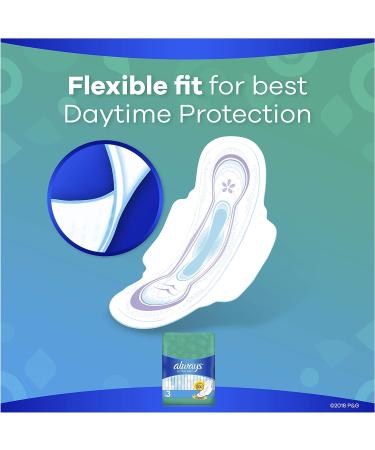 Always Ultra Thin Pads Size 3 Extra Long Super Absorbency with Wings Unscented - 14 Count - Buy Online on GoSupps.com